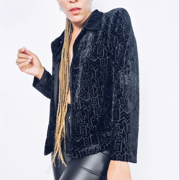 Velvet Open Jacket - Picture 4 of 7